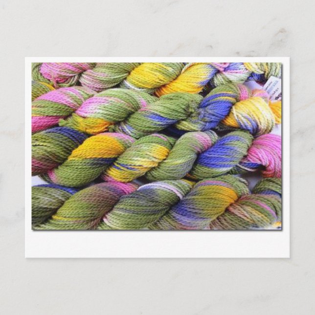 ColorSpun: Naturligt, handfärgat garn Vykort (Framsida)