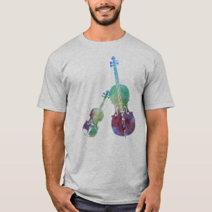 Colorwashed fiol och violoncell t shirt