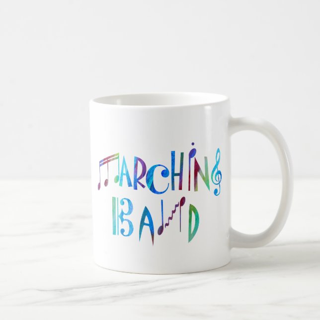 Colorwashed marschmusikband kaffemugg (Höger)