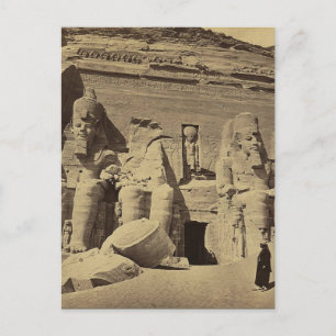 Colossal Figurer, det Underbara templet i Abu Sunb Vykort