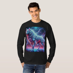 Colossal Neon Crystal Varg mästerverk. T Shirt