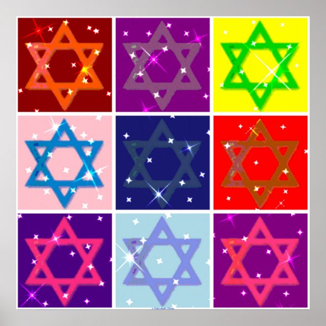 COLOSSAL POSTER (POP ART JEWISH STARS) (Framsidan)