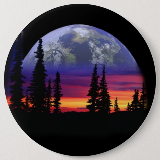 COLOSSAL Sunset, 6-tums Stift-knappar Knapp (Framsida)