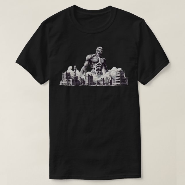 Colossal Titan BW T Shirt (Design framsida)