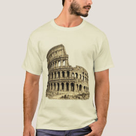 Colosseo Romano Antik Colosseum Gravyr T Shirt