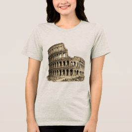Colosseo Romano Antik Colosseum Gravyr T Shirt