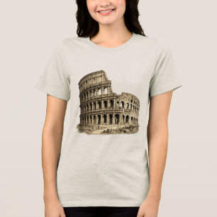 Colosseo Romano Antik Colosseum Gravyr T Shirt