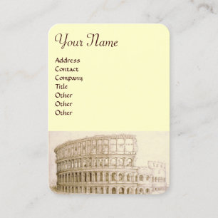 COLOSSEUM /Antique Architecture,Architect,Cream Visitkort
