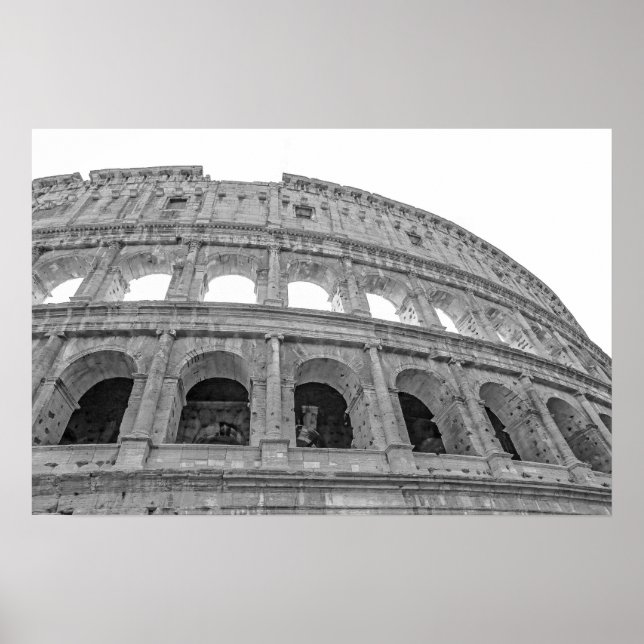 Colosseum Black and White Poster (Framsidan)