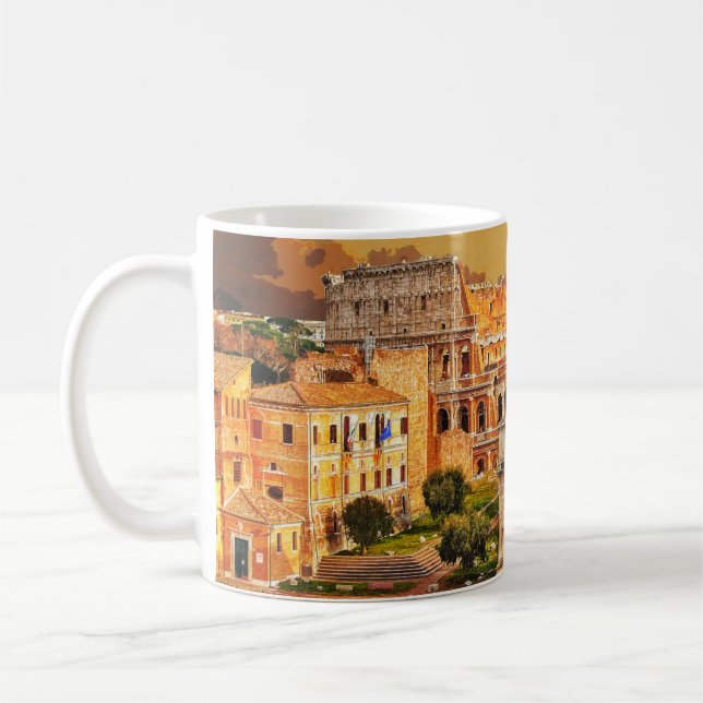 Colosseum Coliseum Italy Rome #6 Kaffemugg (Vänster)