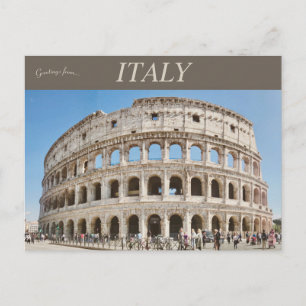 Colosseum eller Flavian Amphitheater i Rom Italien Vykort