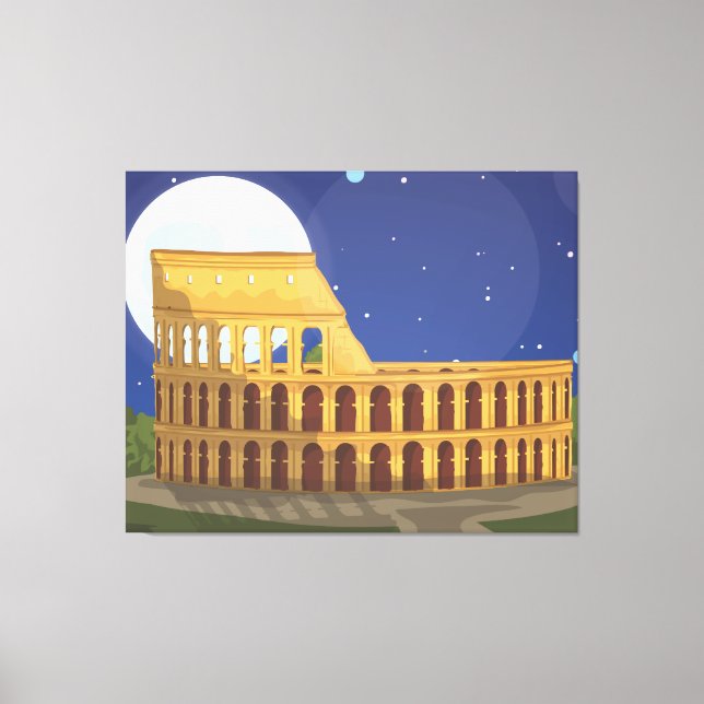 Colosseum i Rom Canvastryck (Framsida)