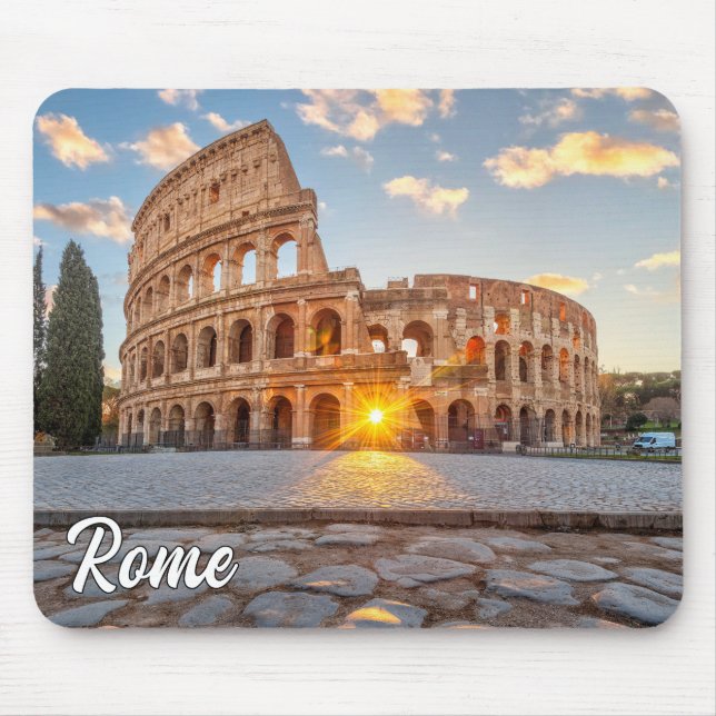 Colosseum, i Rom, Italien Musmatta (Framsidan)