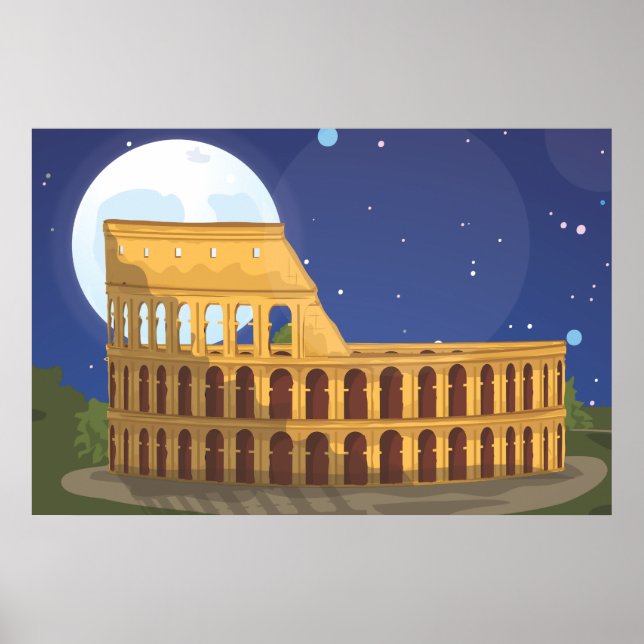 Colosseum i Rom Poster (Framsidan)
