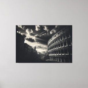 Colosseum in Black White - Timless Roman Elegance Canvastryck