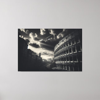 Colosseum in Black White - Timless Roman Elegance Canvastryck