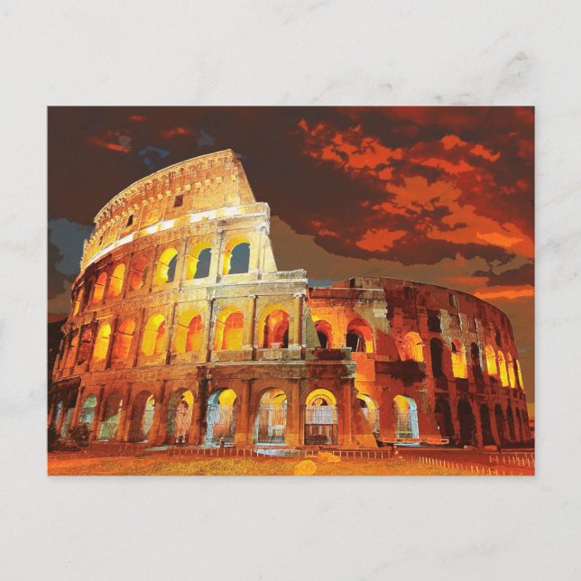 Colosseum Italien Rom #2 Vykort (Framsida)