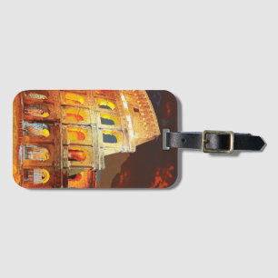 Colosseum Italien Rom Travel Art Vintage Bagagebricka