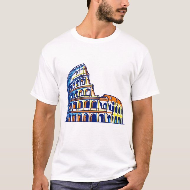 Colosseum, Italien T Shirt (Framsida)