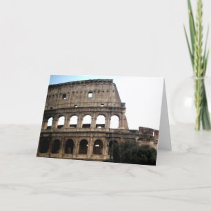 Colosseum Italiensk Resa Foto Kort