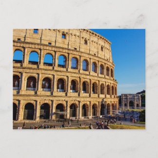 Colosseum och Konstantinbågen, Rom, Italien Vykort
