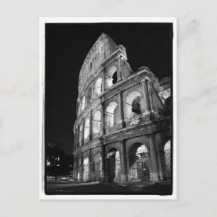 Colosseum på nattvykortet vykort