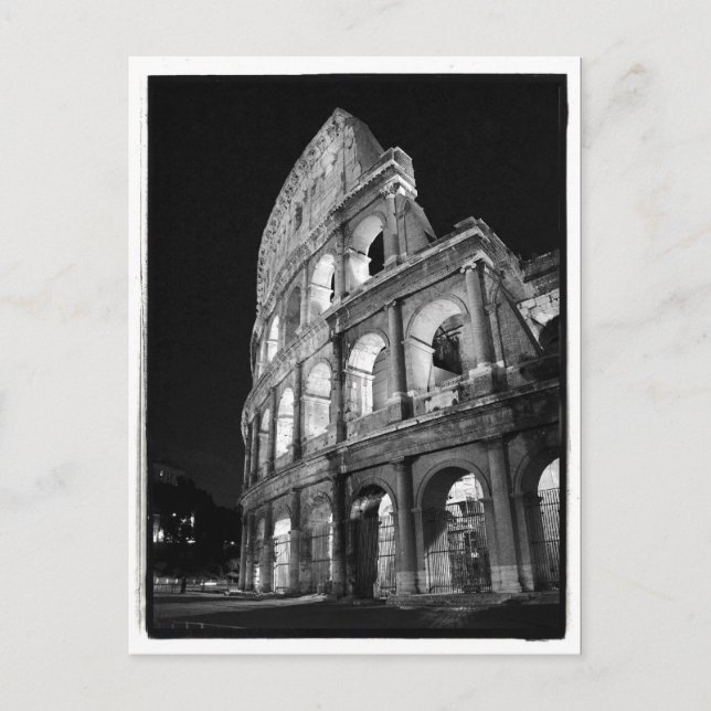 Colosseum på nattvykortet vykort (Framsida)