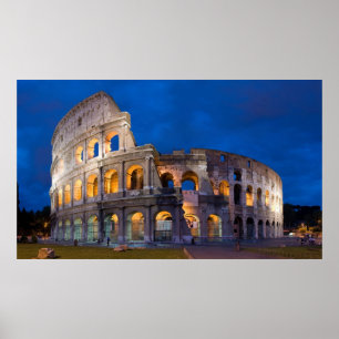 Colosseum på skymningen poster