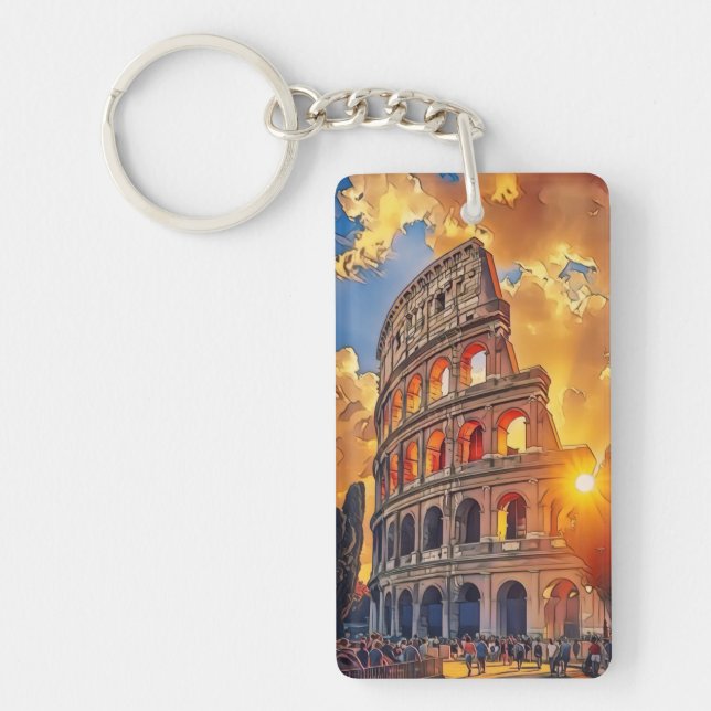 Colosseum Painting at Sunset Rom, Italien (Framsidan)