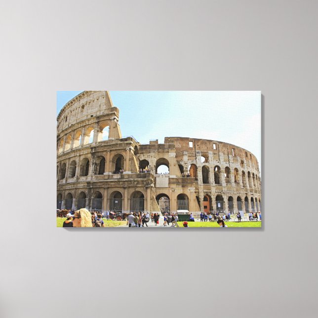 Colosseum Rom Fotografi Canvastryck (Framsida)