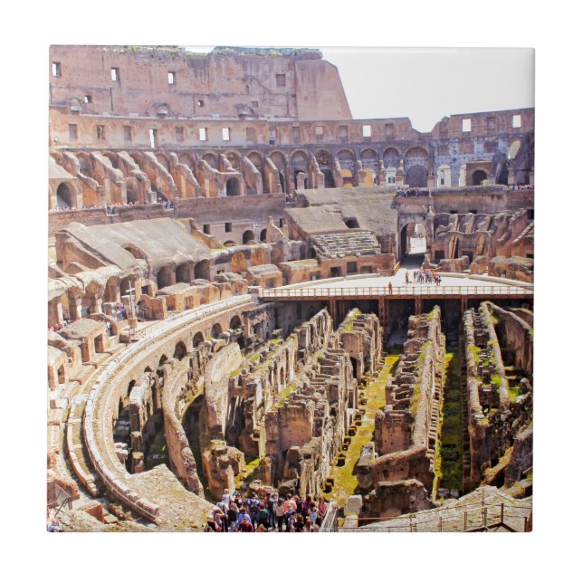 Colosseum Rom Fotografi Kakelplatta (Framsidan)