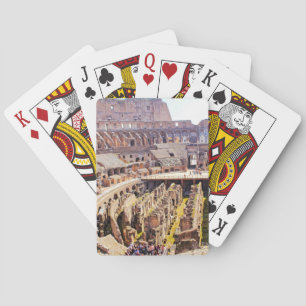 Colosseum Rom Fotografi Spel Kort