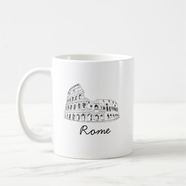 Colosseum Rom Italien Coffee Mugg (Vänster)