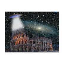 Colosseum Rom Italien Meda Space och UFO