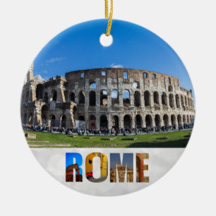 Colosseum Rom Italien Travel Foto jul Julgransprydnad Keramik