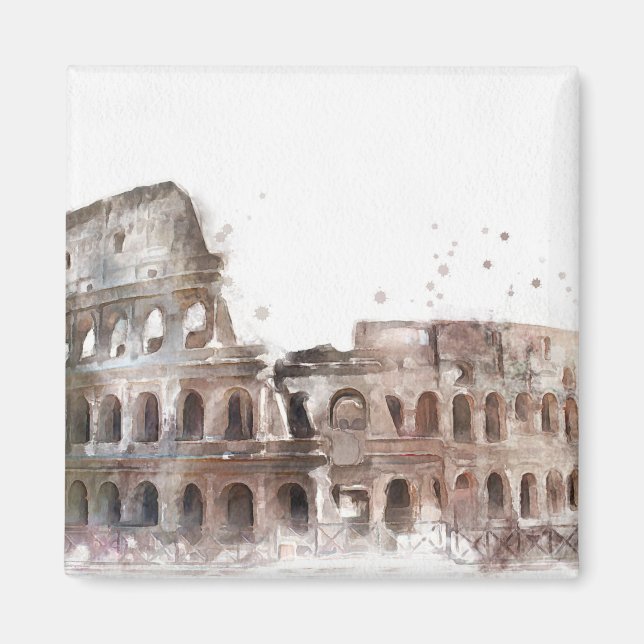 Colosseum Rom Vintage Art Magnet (Framsidan)