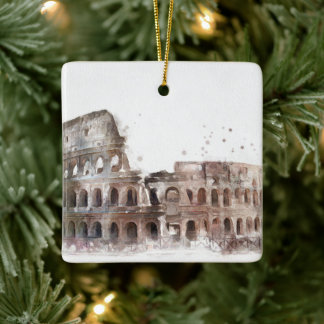 Colosseum Rom Vintage Art Ornament