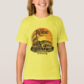 Colosseum Rom Vintage resor Design T Shirt