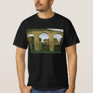 Colosseum sett genom arkaderna i Rom, Italien T-shirt