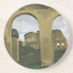 Colosseum sett genom arkaderna i Rom, Italien Underlägg