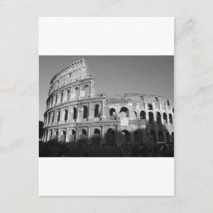 Colosseum svart och vitt vykort