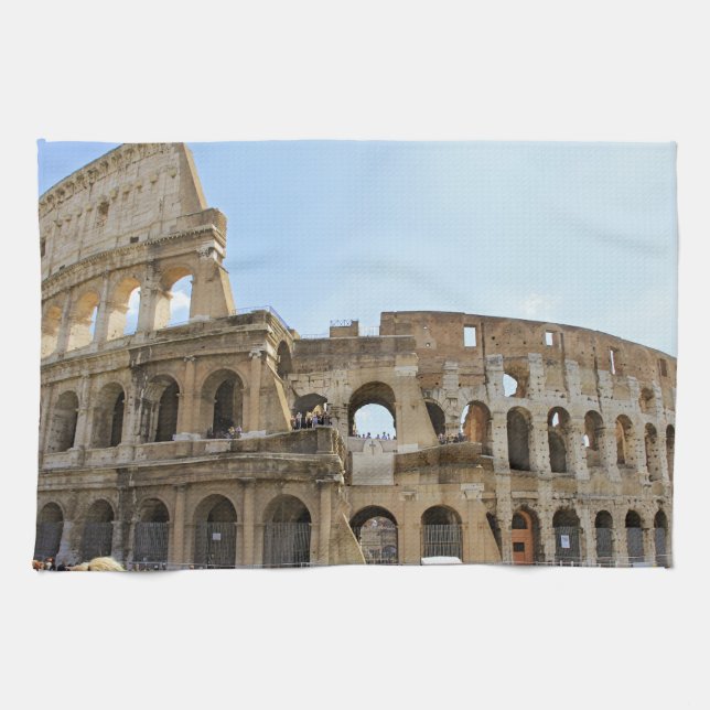 Colosseum vykort kökshandduk (Horisontell)