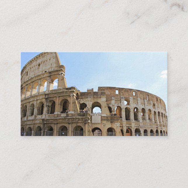 Colosseum vykort visitkort (Framsida)