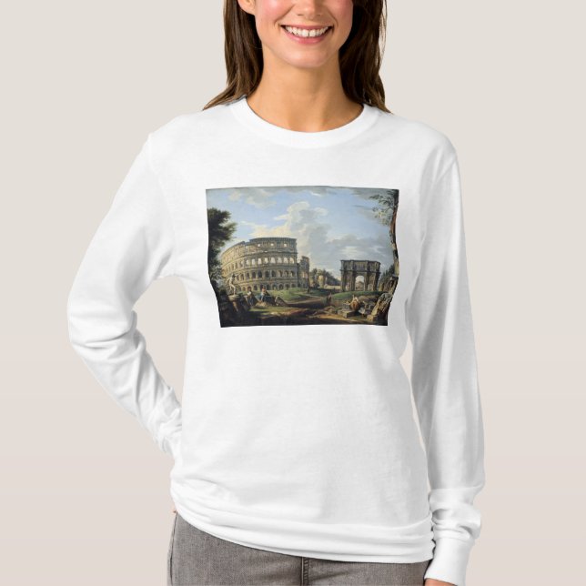 Colosseumen och bågen av Constantine Tee Shirt (Framsida)