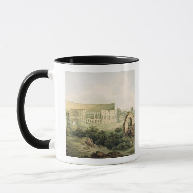 Colosseumen, Rome, 1802 (w/c över grafiten på wo Mugg (Vänster)