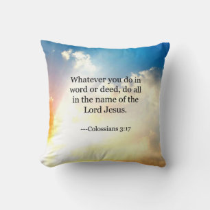 Colossian 3:17, Christian Bible Scripture, Kudde