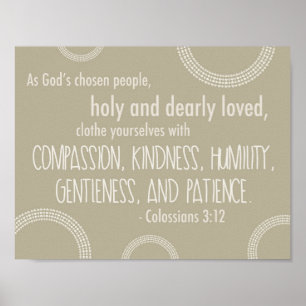 Colossians 3:12affisch poster