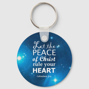 Colossians 3:15 nyckelring