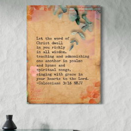 Colossians 3:16 Canvas Wall Art 30x40