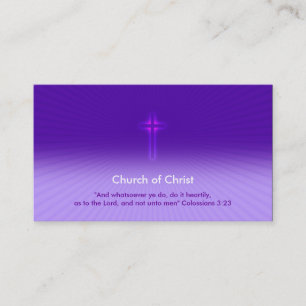 Colossians 3; 23% pipe% kristen crucifix visitkort